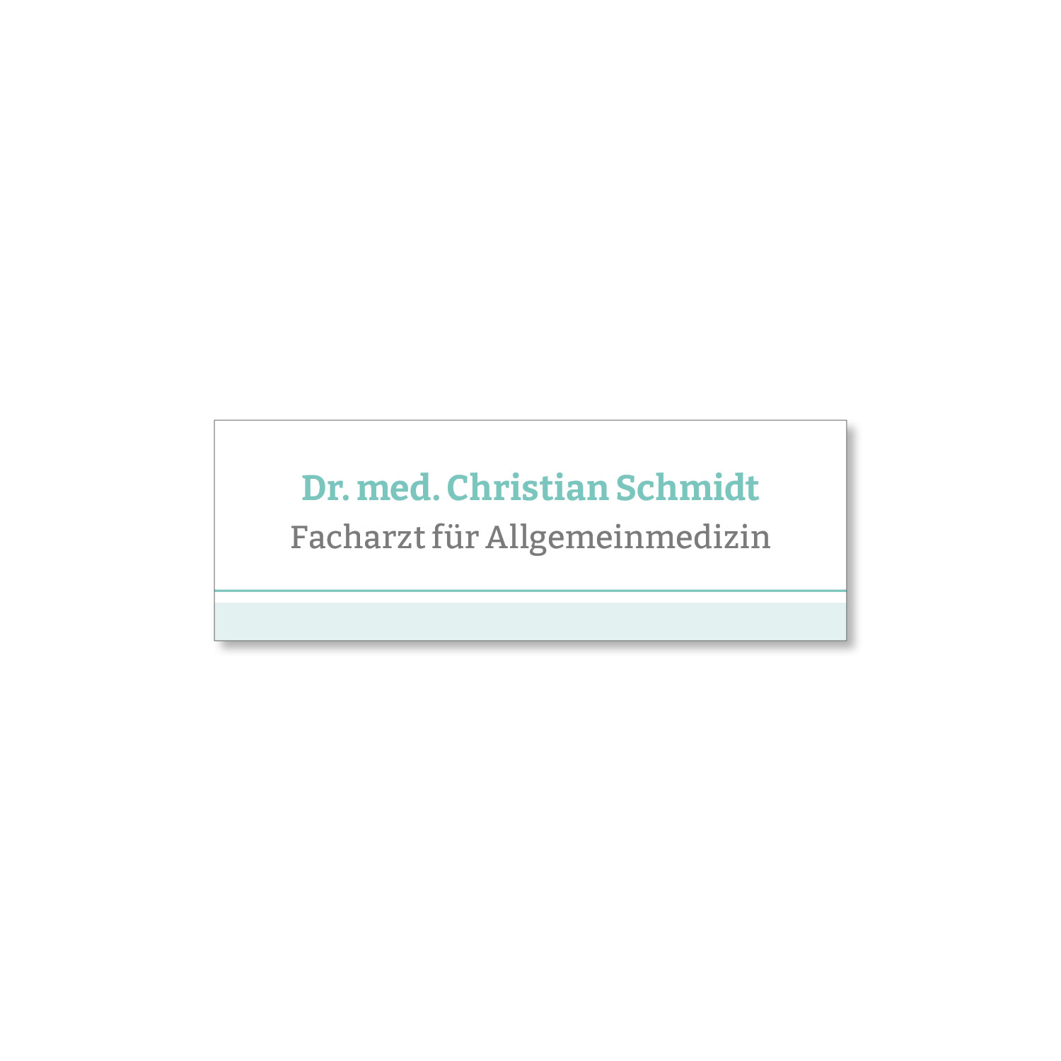 Namensschild Weser