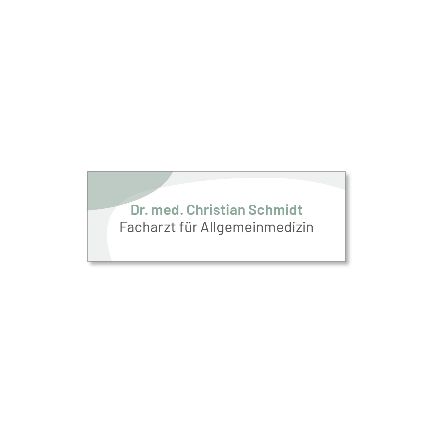 Namensschild Rhein