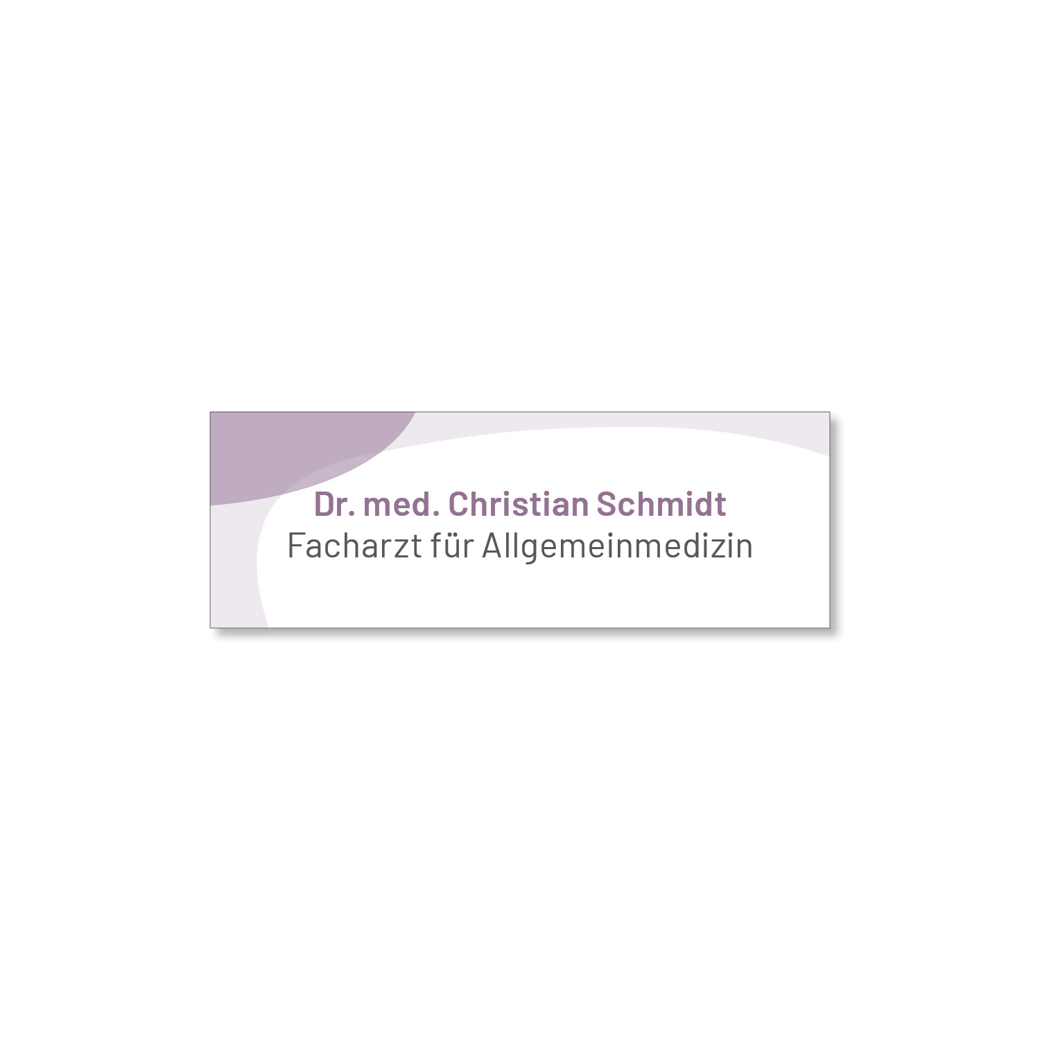 Namensschild Rhein