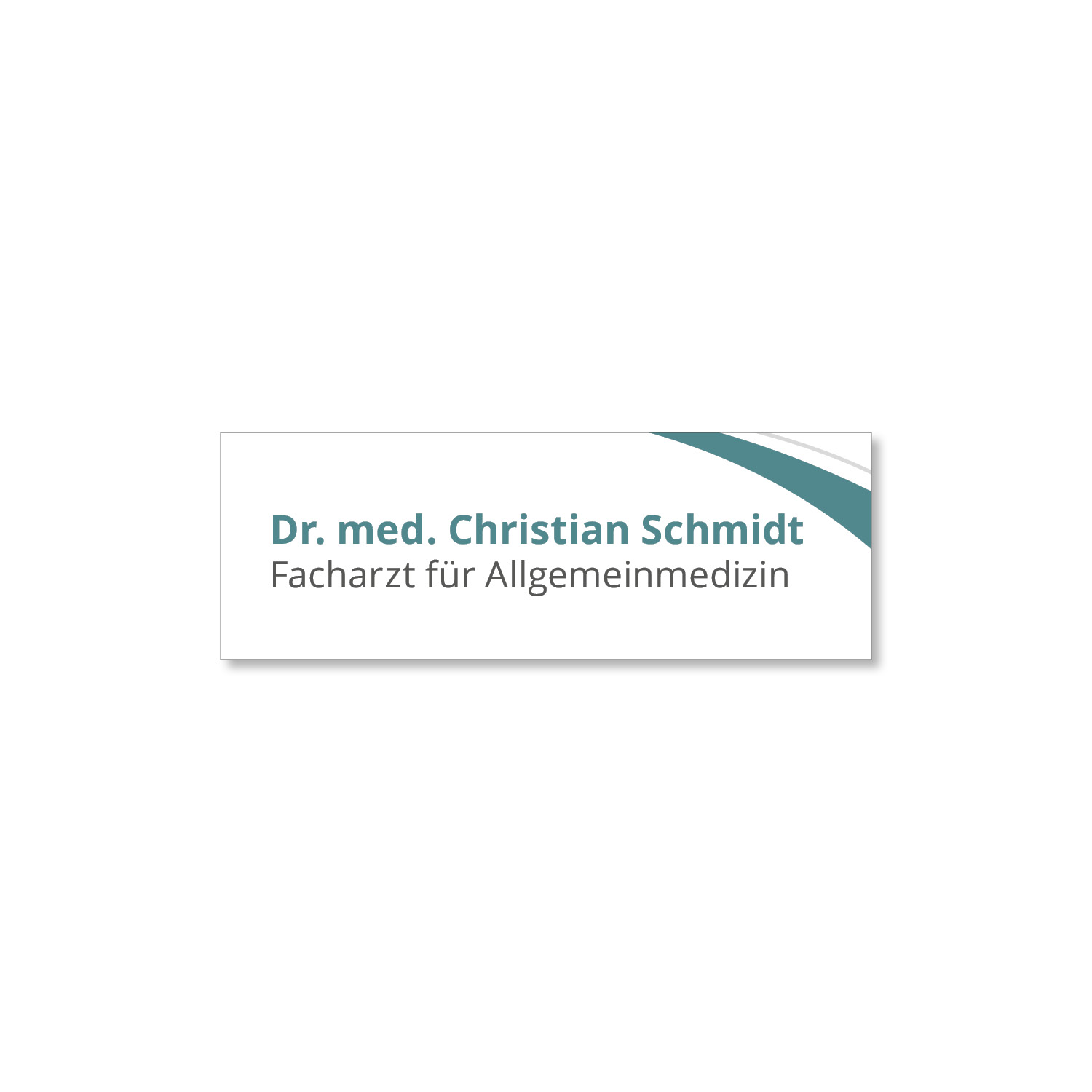 Namensschild Seine
