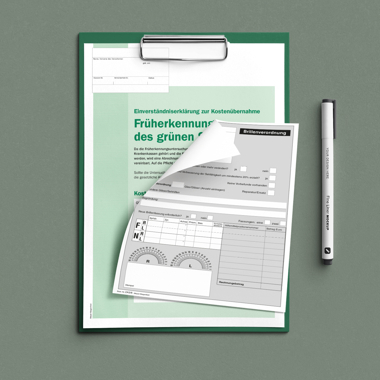 Augenarztformulare