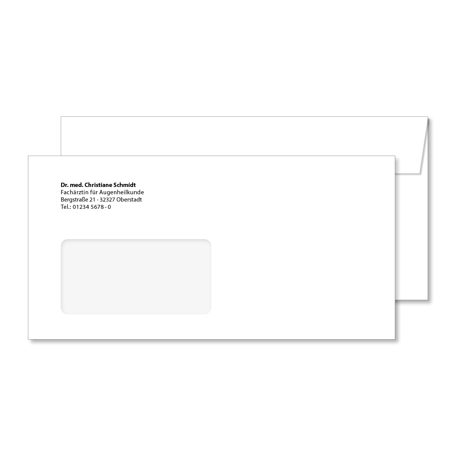 Briefumschlag, mit/ohne Fenster, mit Eindruck Briefumschlag, mit/ohne Fenster, mit Eindruck